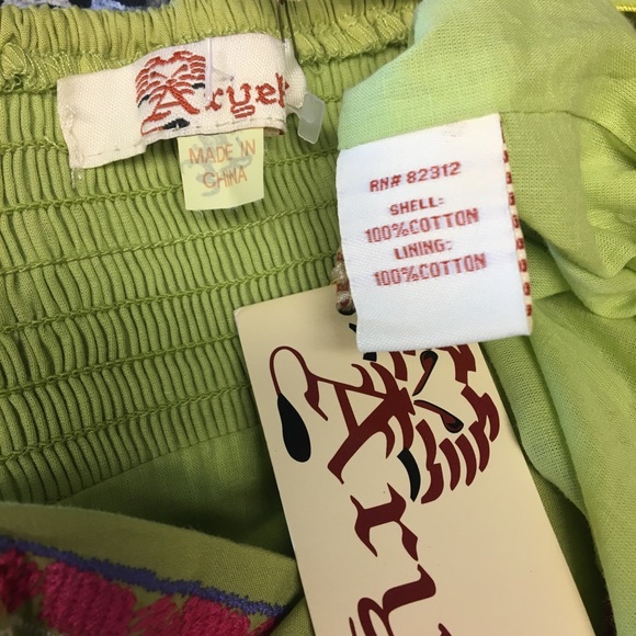 Aryeh Strapless Embroidered Hippie Boho Dress : C - Picture 5 of 7